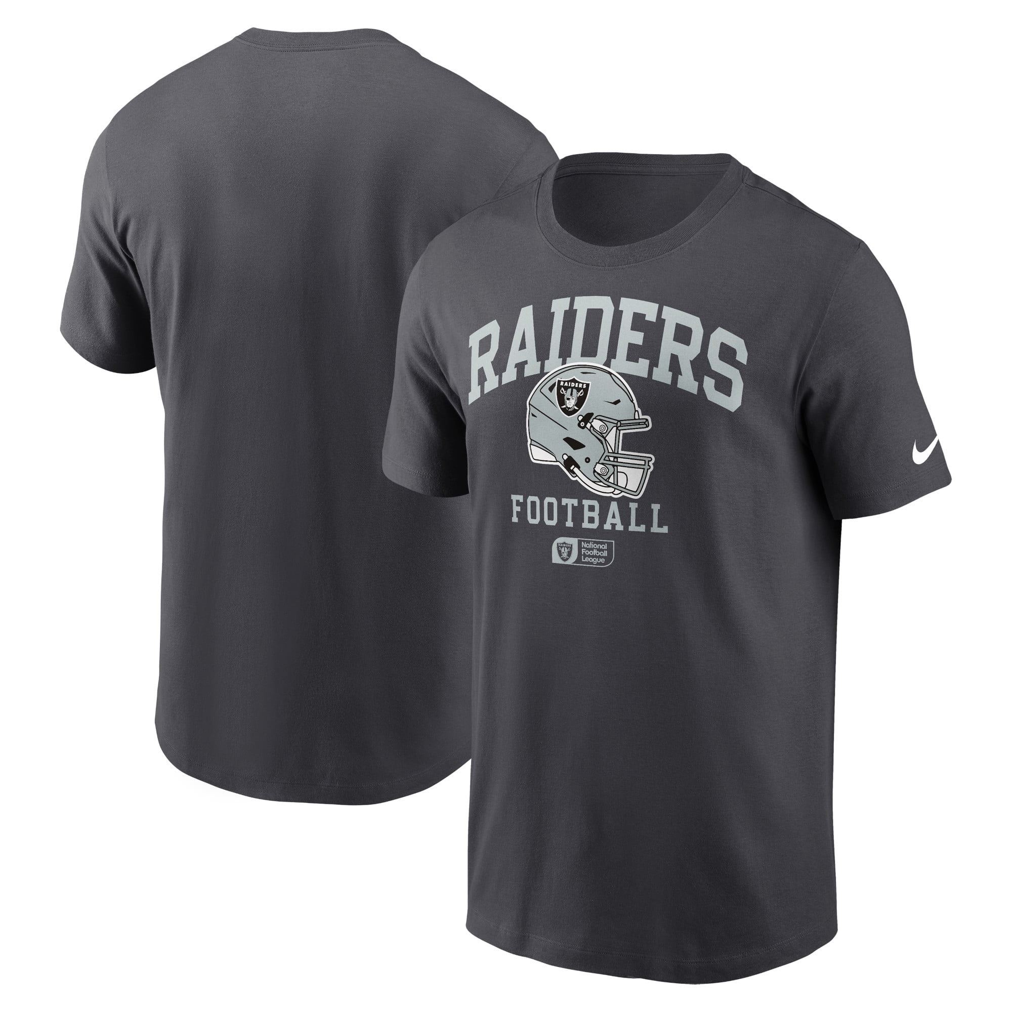 Men 2025 NFL Oakland Raiders Grey T shirts->nfl t-shirts->Sports Accessory